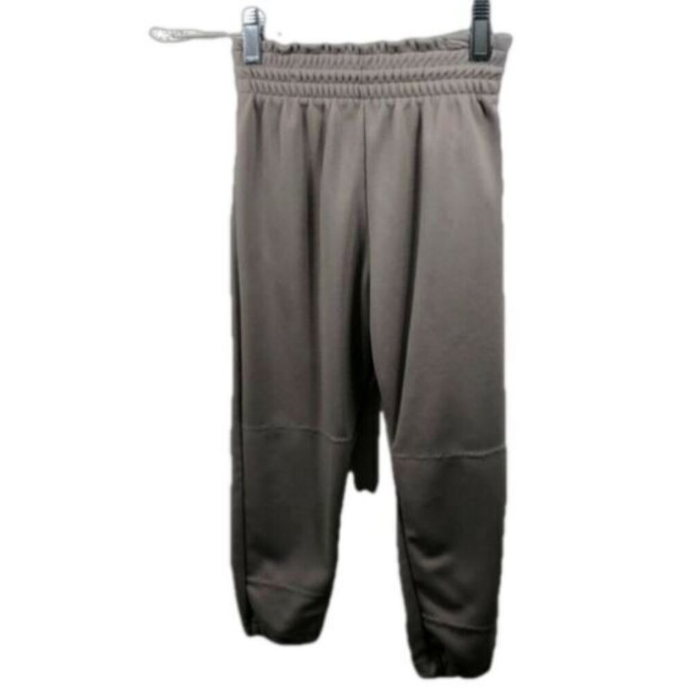 Youth‎ Gray Baseball Pants Elastic Waist Softball Athletic Sport Training